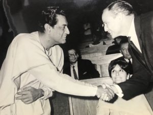 Satyajit Ray with Marlon Brando