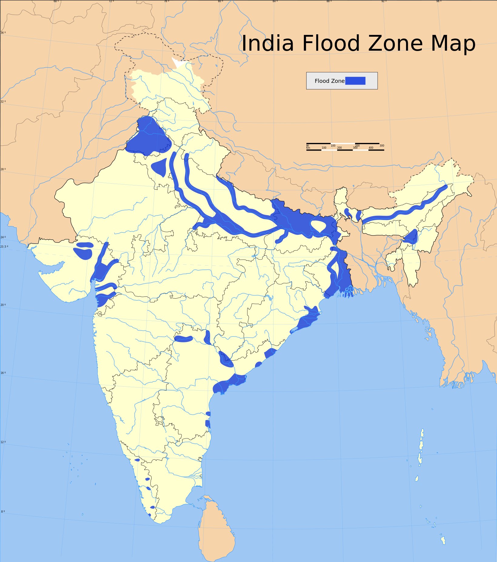 India Flood Zone Map Wikipedia 